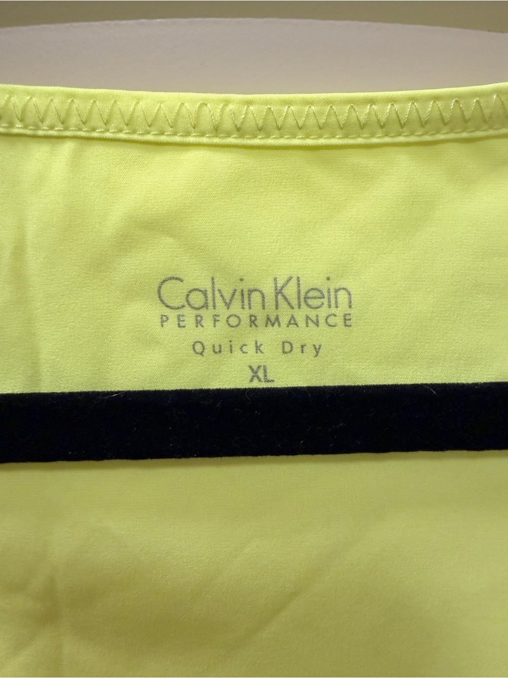 Calvin Klein Neon Yellow Activewear Racerback Tank - Picture 4 of 4